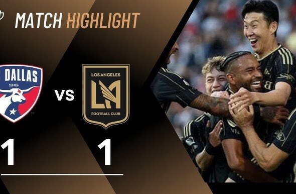 Son Heung-Min a marqué son premier but en MLS, dans un match palpitant entre LAFC et FC Dallas